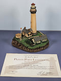 Danbury Mint Pigeon Point Lighthouse Sculpture Beacon By The Sea With COA