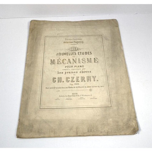 Czerny Op 849 Piano Etudes Book Oliver Ditson Sheet Music