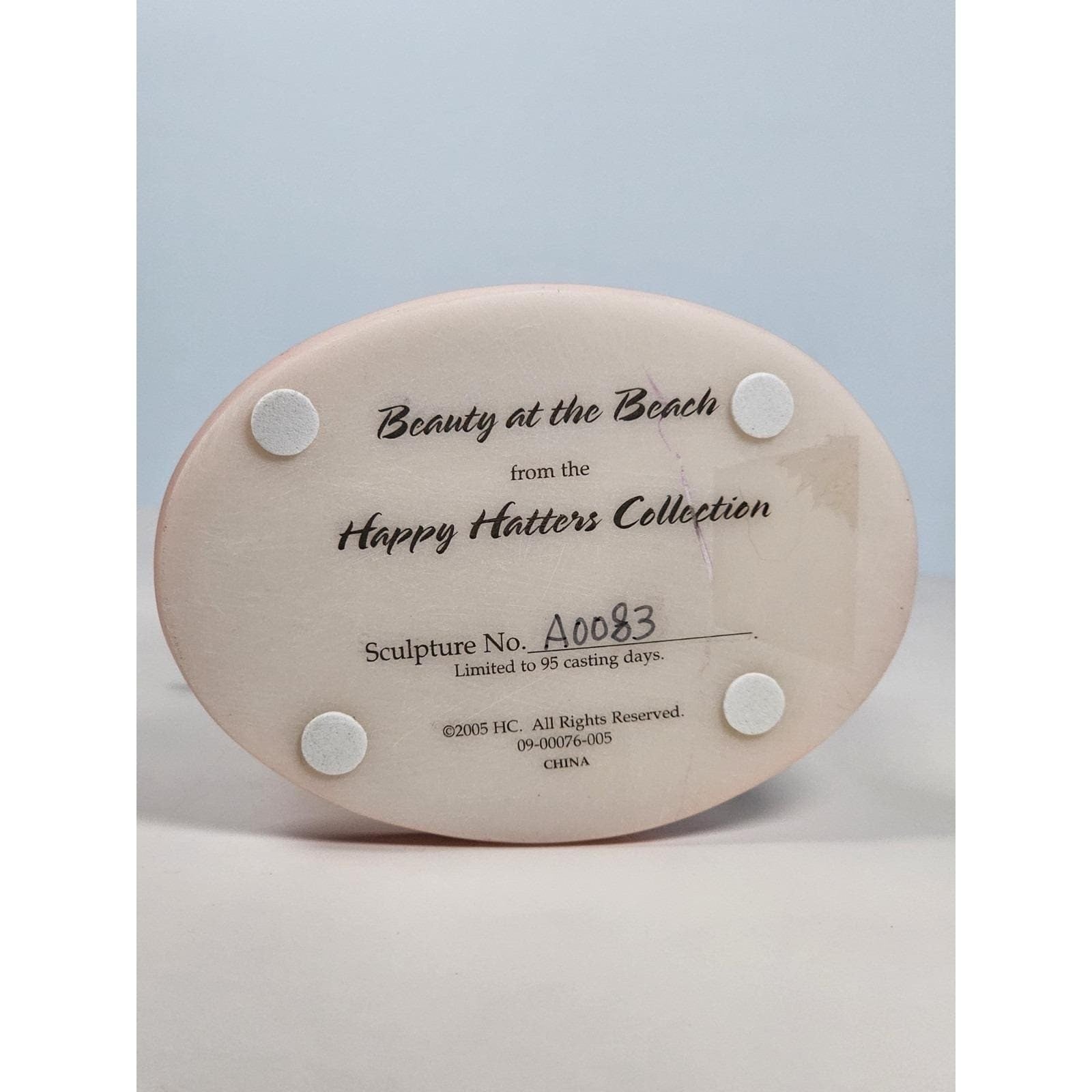 Hamilton Collection Beach Bear Figurine Vintage Resin Teddy Decor