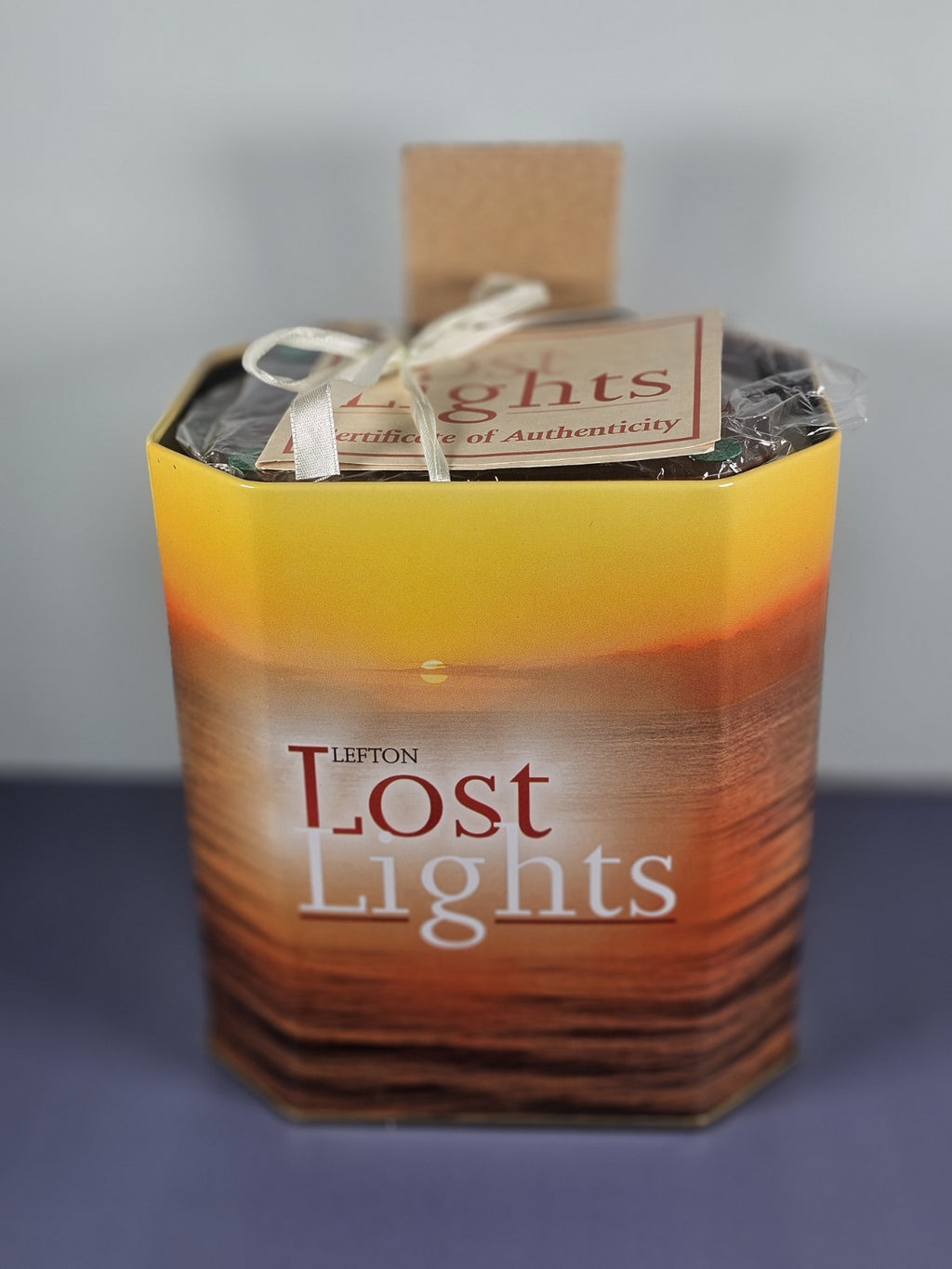 Lefton Lost Lights Bridgeport Harbor Lighthouse Figurine With Tin & COA