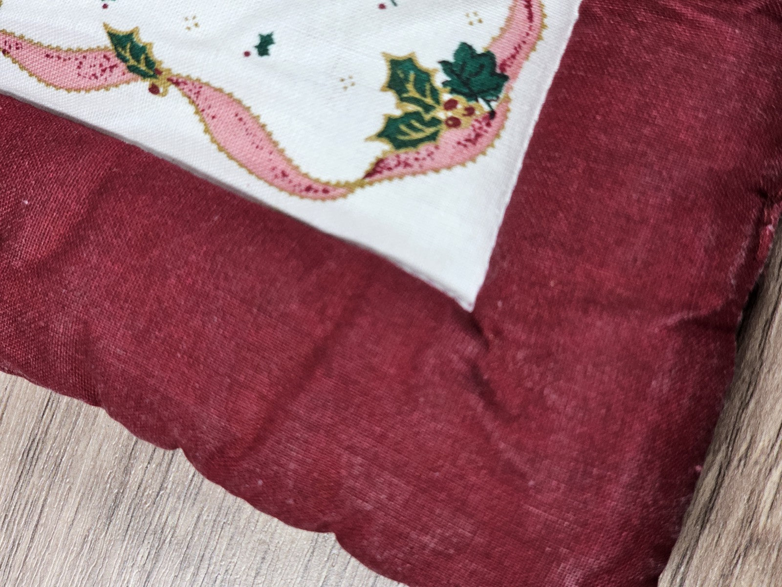 Handmade Quilted Bear Stocking Hanging Christmas Ornament