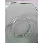 Green Glass Candy Dish Handled Vintage Serving Bowl