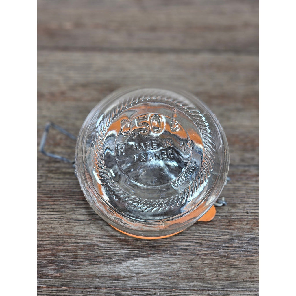 Vintage Le Parfait 0.5L Clamp Lid Glass Jar Made in France