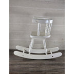 Vintage Wooden Doll Rocking Chair White 16" Cottage Style 80s 90s