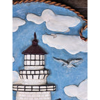 Ganz 3D Lighthouse Coastal Wall Decor – Nautical Beach Hanging Art 12.5"