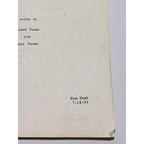 Vintage 3rd Rock from the Sun Script First Draft 1995 TV Memorabilia