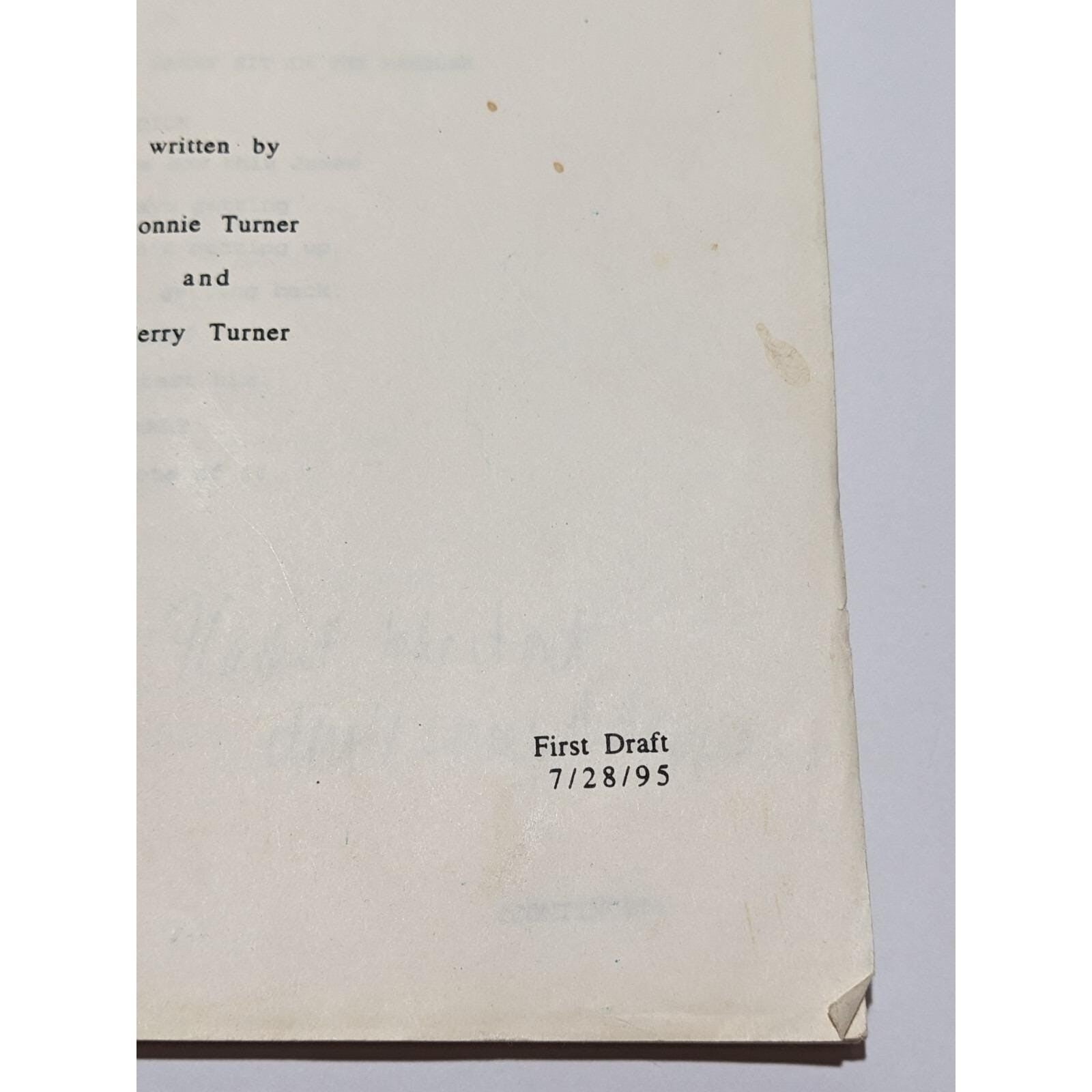 Vintage 3rd Rock from the Sun Script First Draft 1995 TV Memorabilia