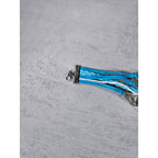 Blue Crown Love Child Bracelet Handcuff Charm Multi Strand