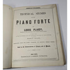 Antique 1865 Technical Studies for the Piano Forte Music Book