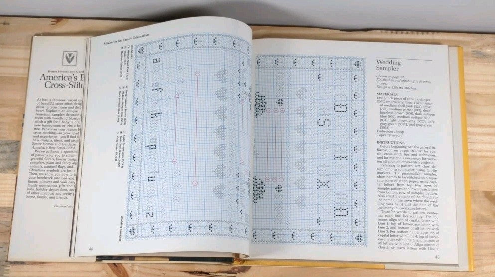 Vintage Cross-Stitch Book Lot — Set of 3 Pattern Books