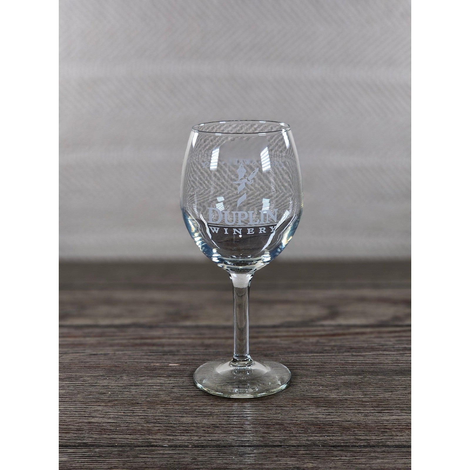 Duplin Winery Wine Glass 7" Tall Etched Stemmed Goblet