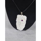Vintage Carved Native American Horse Headdress Pendant