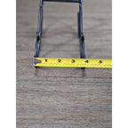 Vintage Iron Plate Stand | Black Metal Display Easel | Rustic Plate Holder