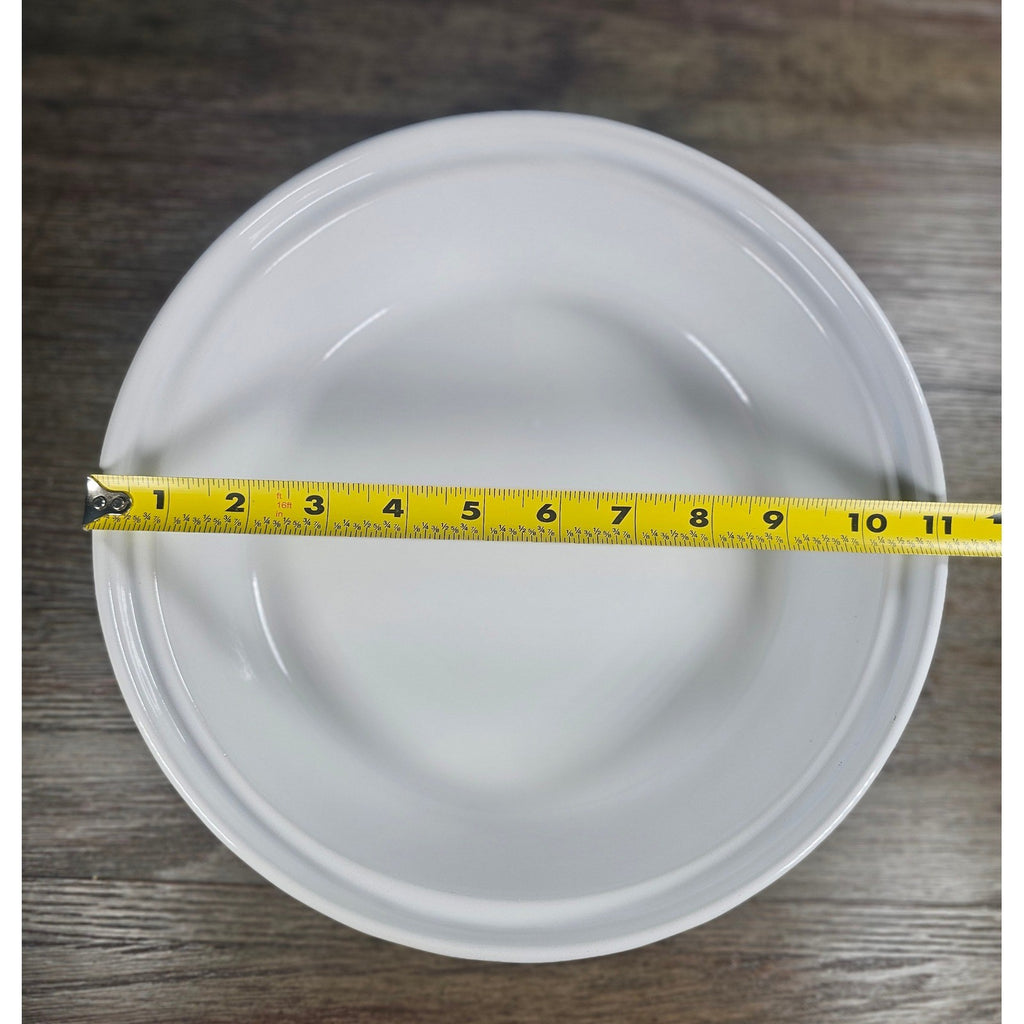 Vintage Chantal White Ceramic Pie Plate 11 Inch Fluted Rim Oven Safe