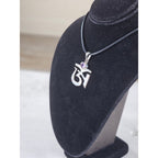 Vintage Om Pendant Necklace with Amethyst Stone