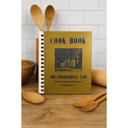 1956 Congressional Club Cook Book Vintage Spiral Bound Political Cookbook