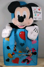 Disney Mickey Mouse Plush in Blue Tote Bag 12" Disney Collectible