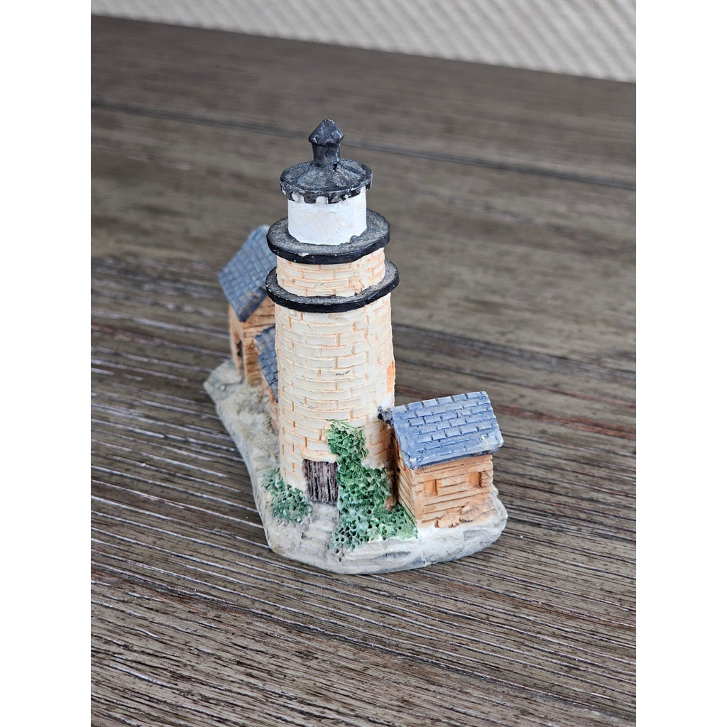 Montauk Point Lighthouse Resin Figurine Mini Coastal Nautical Decor