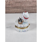 Franklin Mint Coca Cola Polar Bear Trinket Box 1999 Porcelain