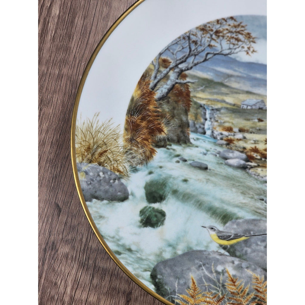 Vintage Franklin Porcelain Plate A Secluded Stream in November 1979