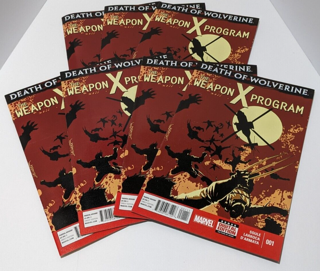 Lot of 7 Copies of Death of Wolverine: The Weapon X Program #1 2015