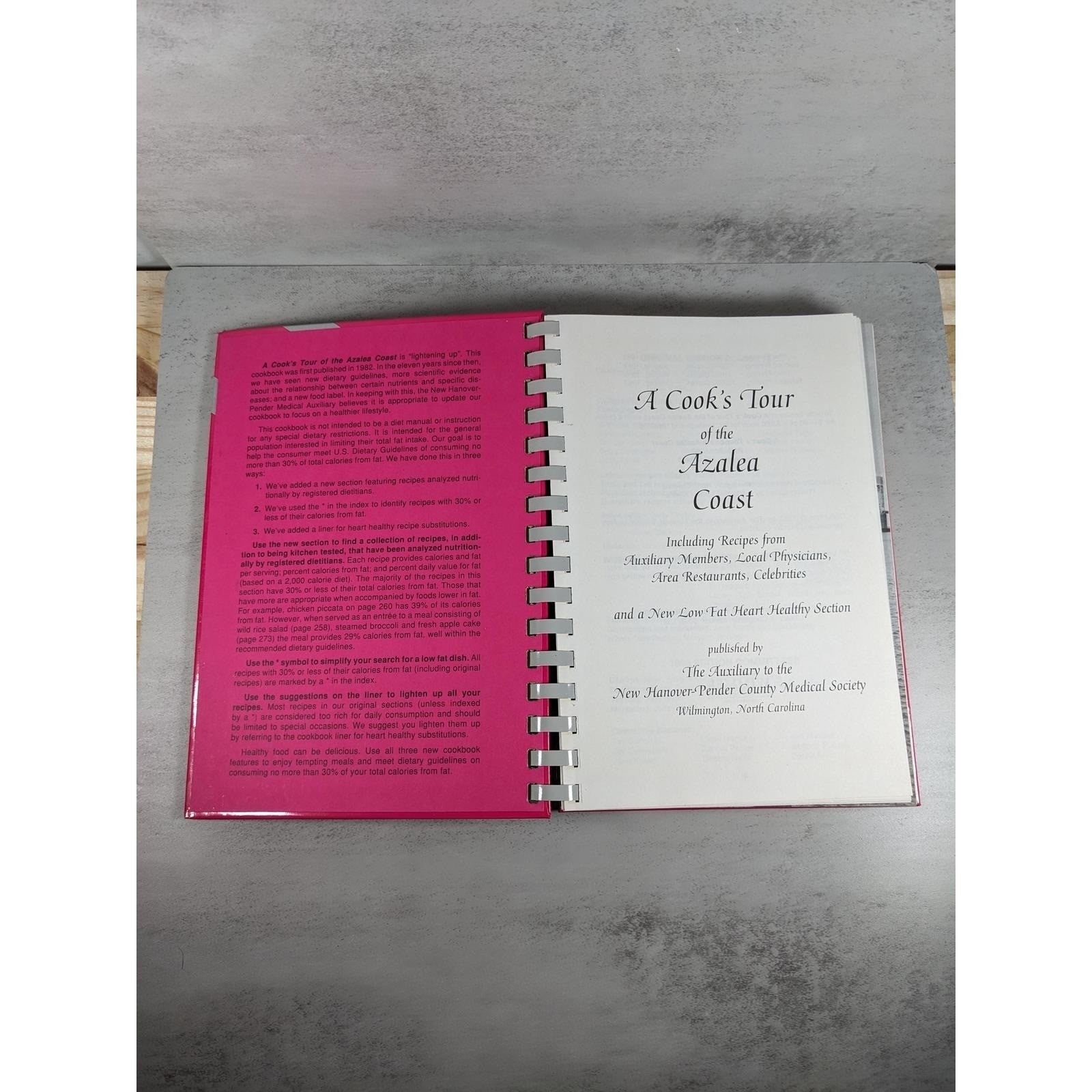 1985 Azalea Coast Cookbook Wilmington NC Spiral Community Book