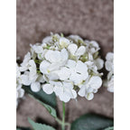 Vintage Artificial Hydrangea Flowers Set of 4 White Floral Stems