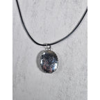 Vintage Hindu Deity Pendant Necklace Oval Religious Charm
