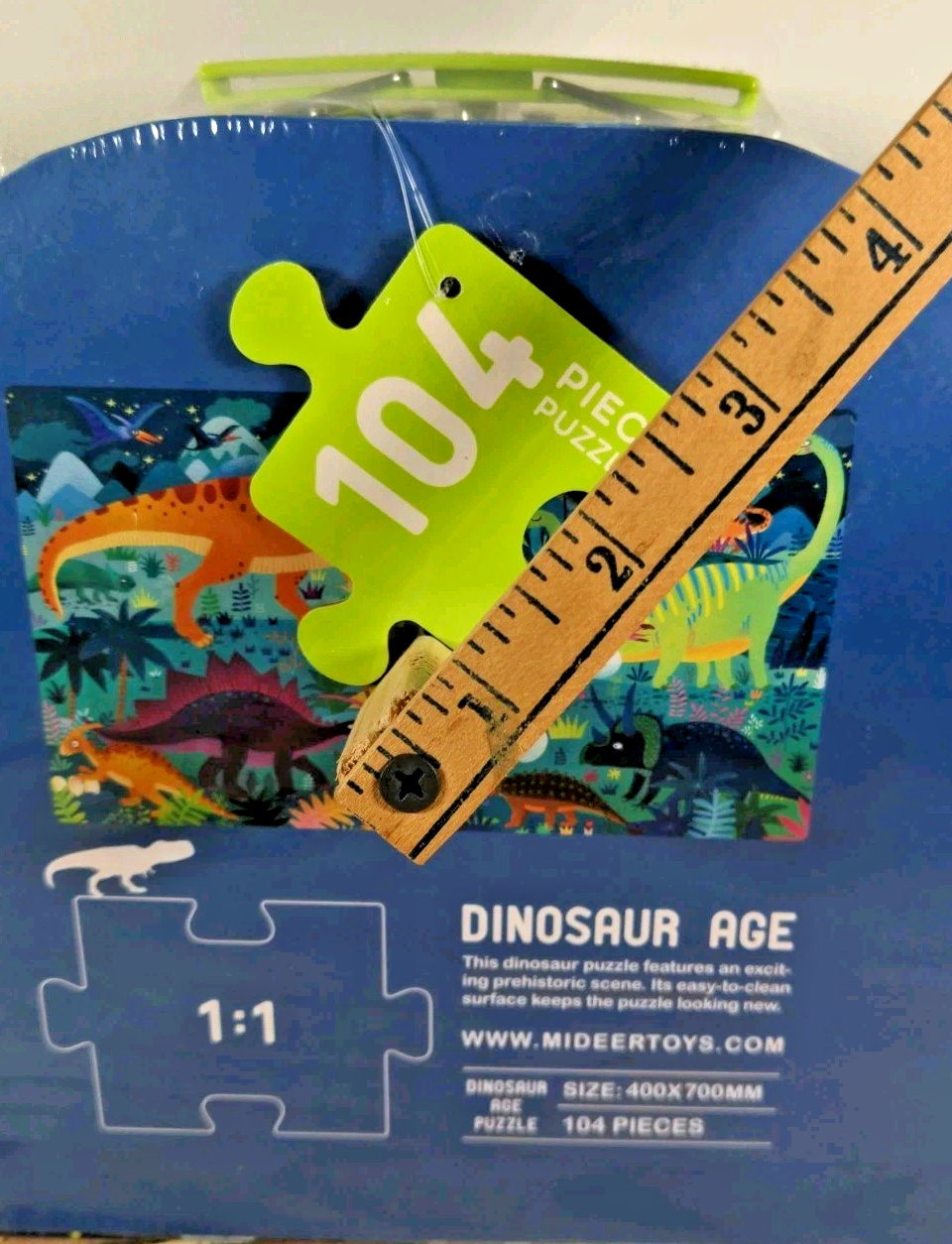 New Mideer Limited Dinosaur Age 104 pcs Jigsaw Puzzle w/ Case Sealed
