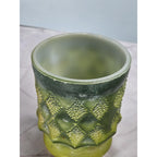 Vintage Anchor Hocking Fire King Kimberly Green Mug Milk Glass USA