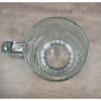 CC Shoaf 1995 Etched Beer Mug Hunter Ducks Signed Glass