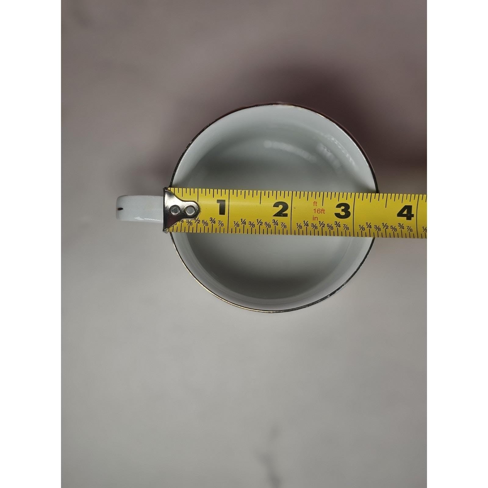 Vintage Tienshan Christmas Tree Porcelain Mugs Set of 2 Holiday Cups