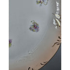 Vintage Austria Hand Painted Floral Porcelain Plate 11" Gold Rim