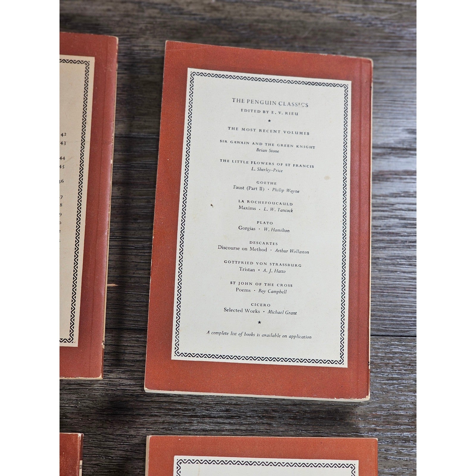 Vintage Penguin Classics Greek Philosophy Lot Plato Thucydides