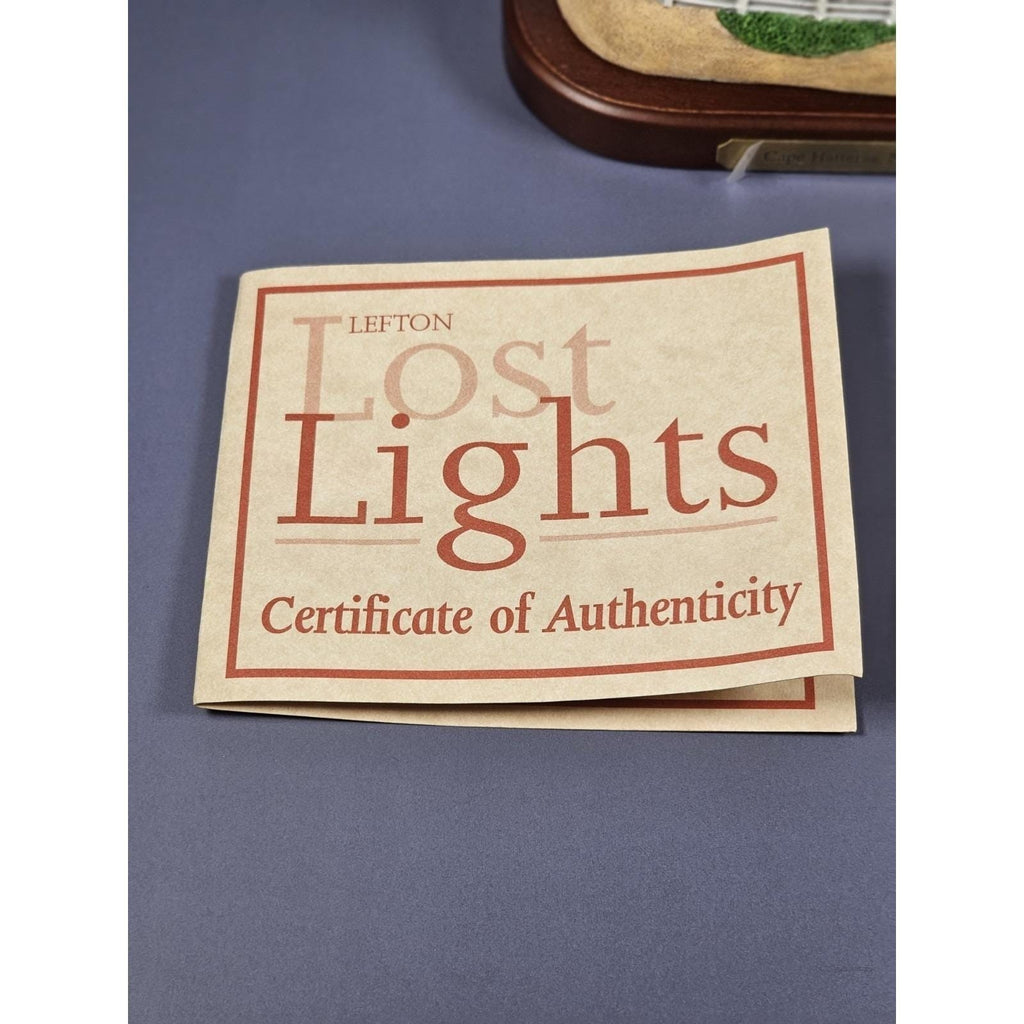 Lefton Cape Hatteras Lighthouse Lost Lights w/ Box COA