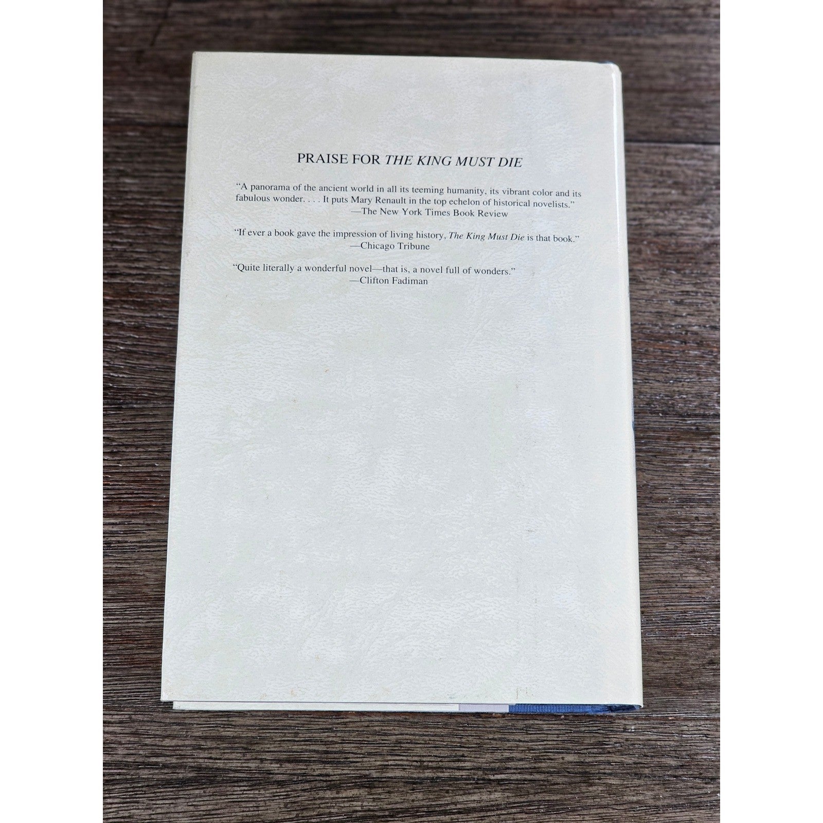 The King Must Die Mary Renault 1992 HC Book of the Month Club