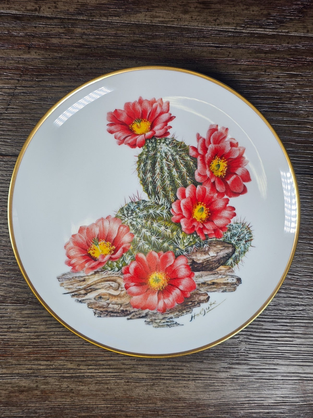 Franklin Mint Sierra Club Wildflowers of the Southwest Bavarian Plate 7.75"