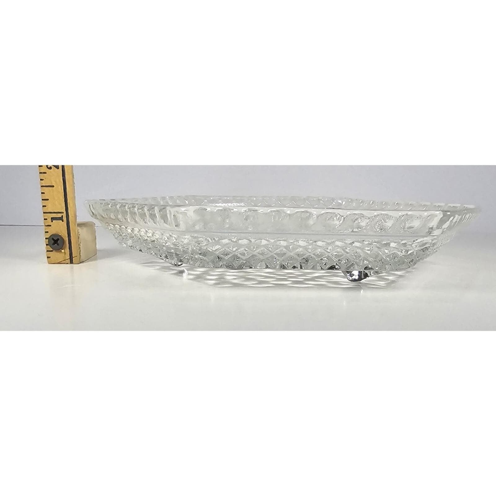 Anchor Hocking Wexford Footed Glass Dish 7.5 Inch Candy Bowl