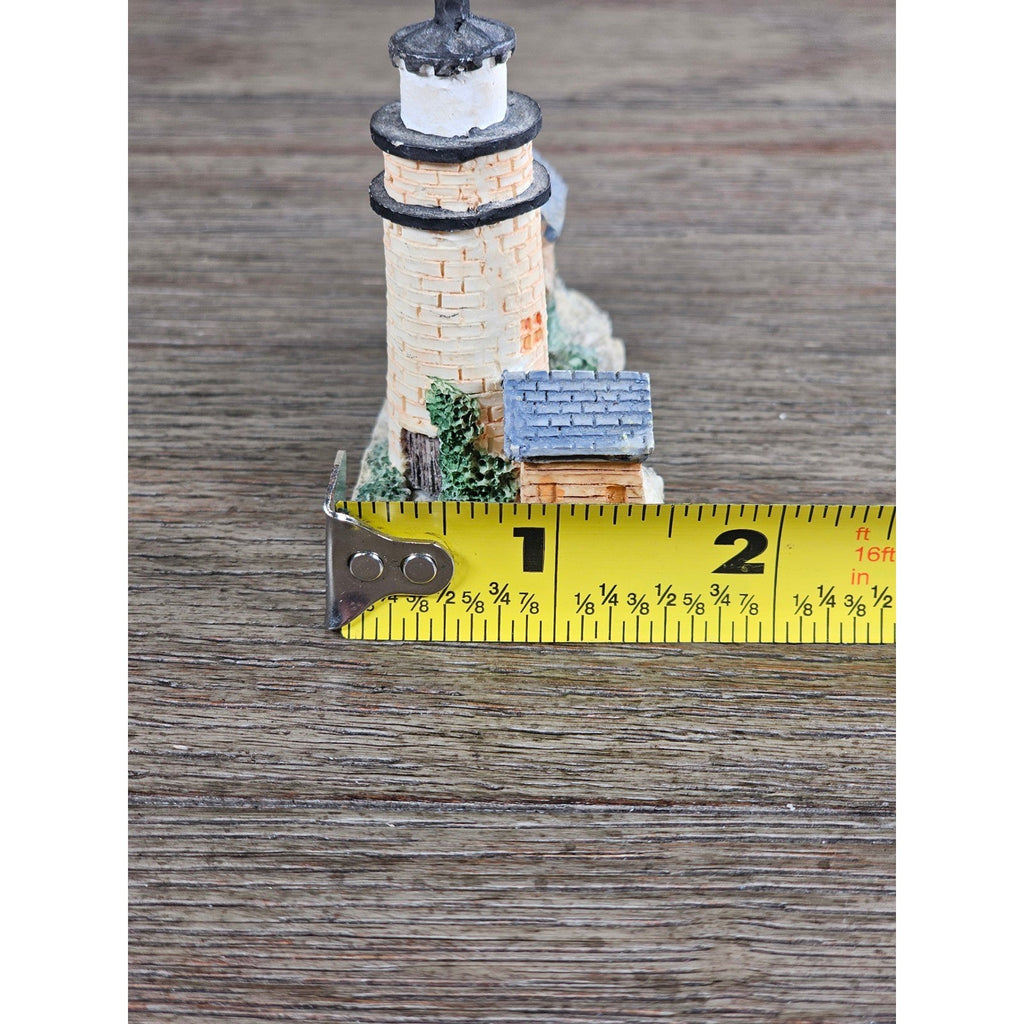 Montauk Point Lighthouse Resin Figurine Mini Coastal Nautical Decor