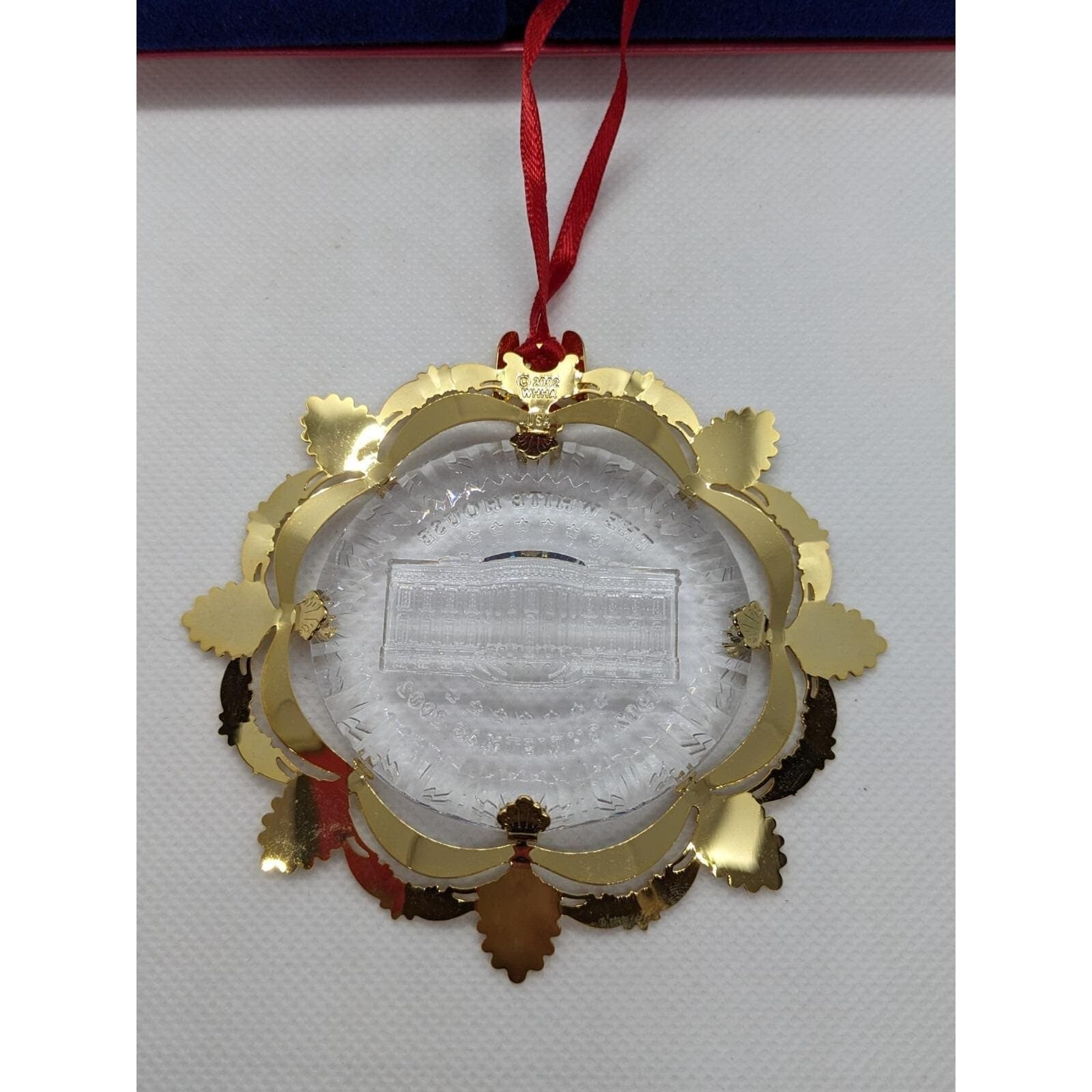 White House 2002  Historical Association Christmas Ornament Boxed