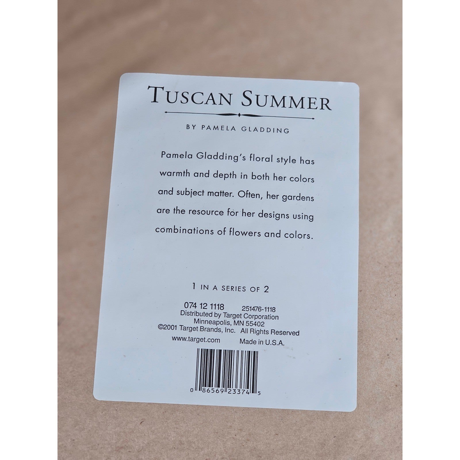 Tuscan Summer Framed Floral Wall Art 18x22 Vintage Italian Style Print