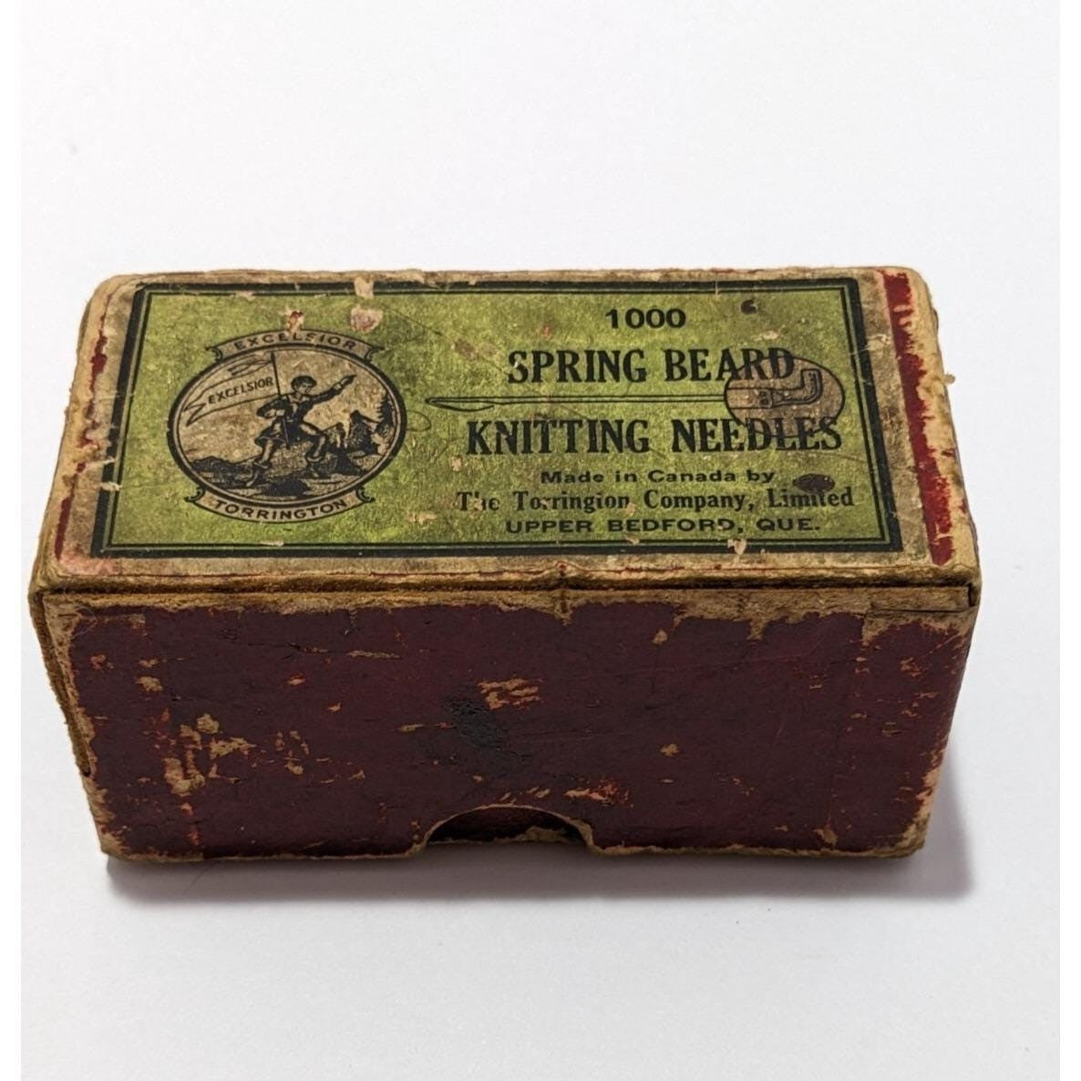 Vintage Spring Beard Knitting Needles Box Torrington Canada