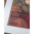 Tuscan Summer Framed Floral Wall Art 18x22 Vintage Italian Style Print