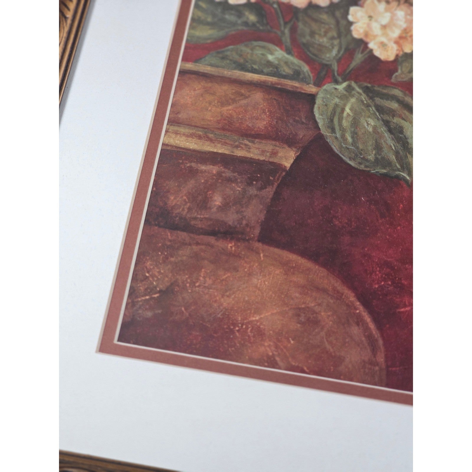 Tuscan Summer Framed Floral Wall Art 18x22 Vintage Italian Style Print
