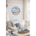 Ganz 3D Lighthouse Coastal Wall Decor – Nautical Beach Hanging Art 12.5"