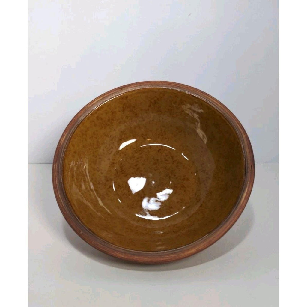 Ellen Evans Terrafirma Pottery Lid 1998 Garlic Brown Stoneware