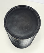 10 in Black Wood Accordion Candle Holder – Rustic Coastal Home Décor Accent