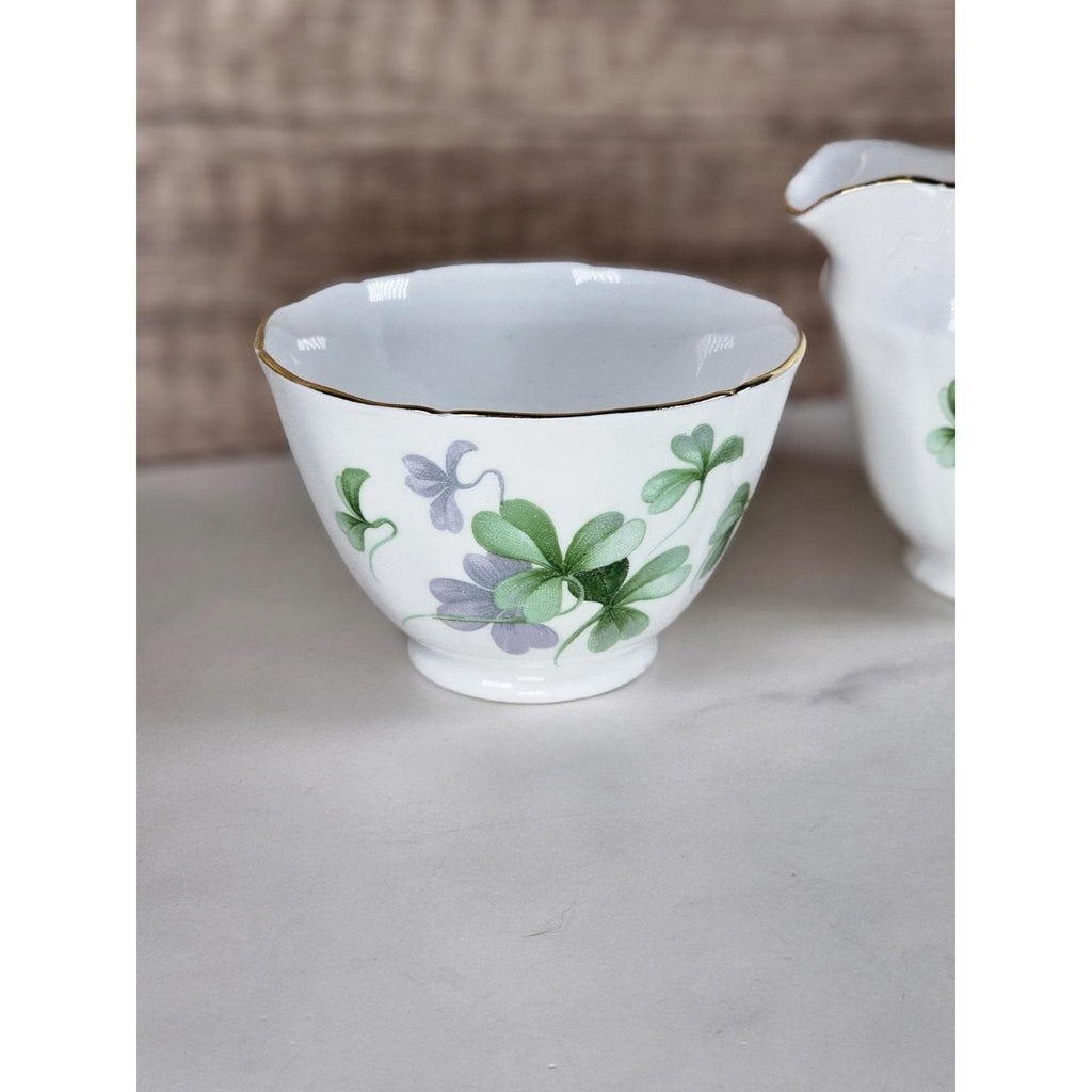 Vintage Adderley Bone China Creamer & Sugar Bowl Set England