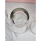 Vintage Mid Century Highball Glasses Set of 3 Silver Rim Barware