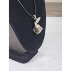 Vintage Cross Prayer Box Necklace Gold Tone Silver Religious Charm